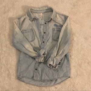 lightweight xhilaration jean jacket